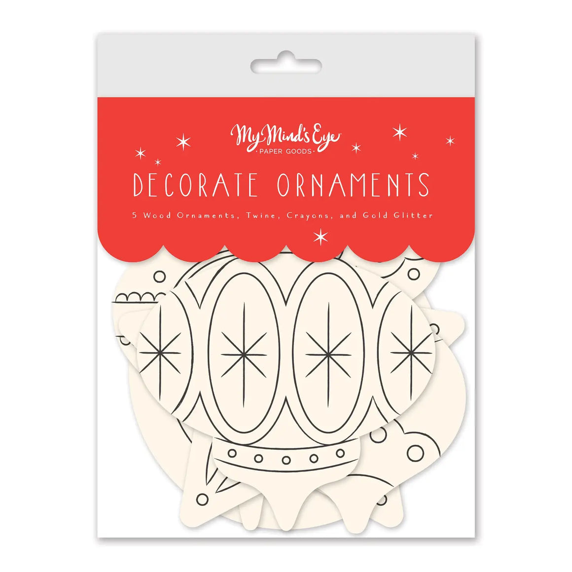 CRAFT KIT - MAKE YOUR OWN WOOD ORNAMENTS