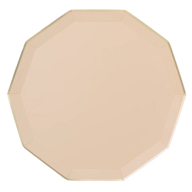PLATES XL DINNER - NUDE PREMIUM DECAGON SWEET PEACH