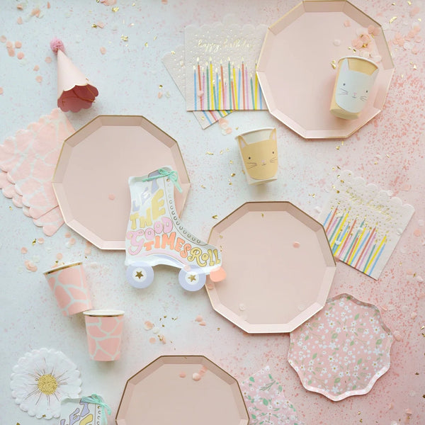 PLATES XL DINNER - NUDE PREMIUM DECAGON SWEET PEACH