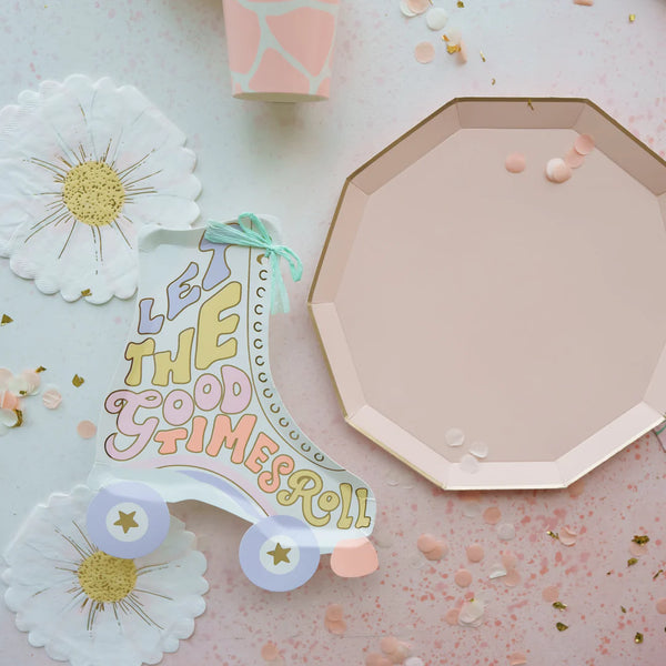 PLATES XL DINNER - NUDE PREMIUM DECAGON SWEET PEACH
