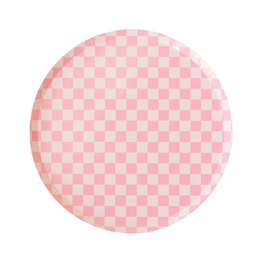 PLATES SMALL - PINK CHECK IT
