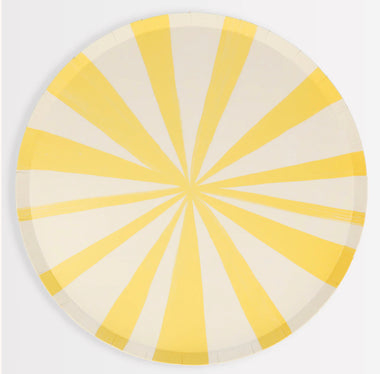 PLATES XL DINNER - YELLOW STRIPE