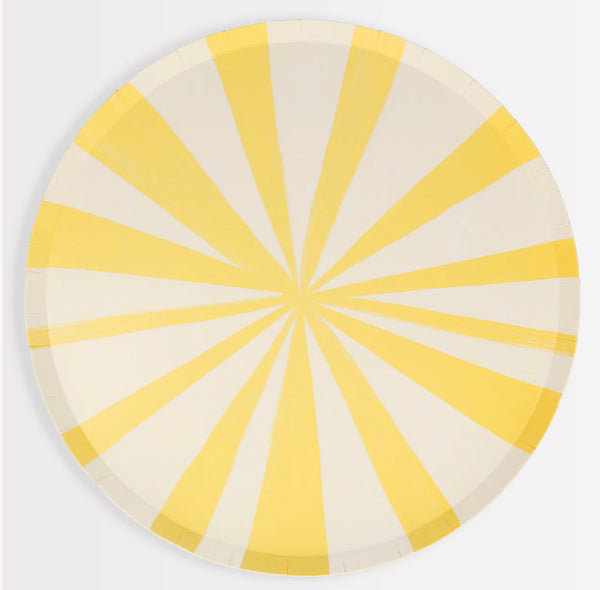 PLATES XL DINNER - YELLOW STRIPE