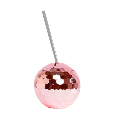 TUMBLER - DISCO BALL SIPPER PINK