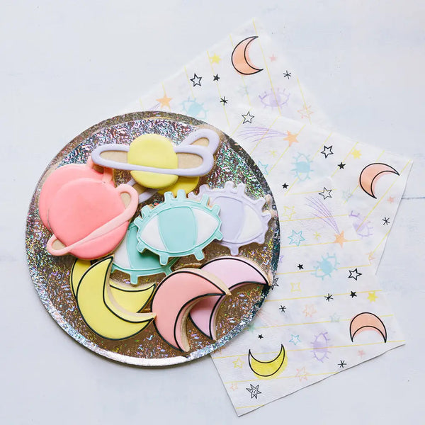 PLATES LARGE - SILVER HOLOGRAPHIC