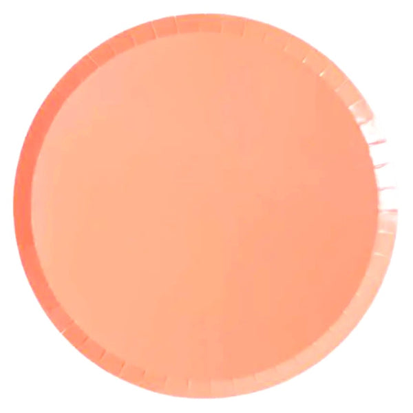 PLATES XL DINNER - ORANGE TART NEON CORAL SHADE