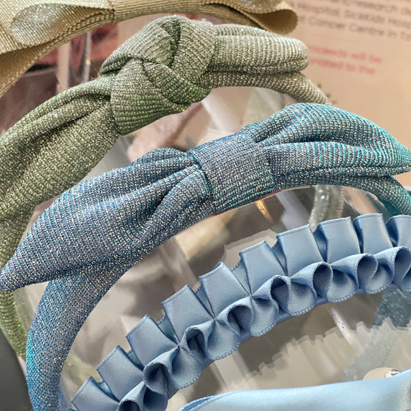 WE LOVE YOU CONNIE 
FOUNDATION LUXURY HEADBANDS - BOW FRIENDS SPARKLY BOW (includes Donation)