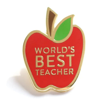 ENAMEL PIN - WORLD’S BEST TEACHER