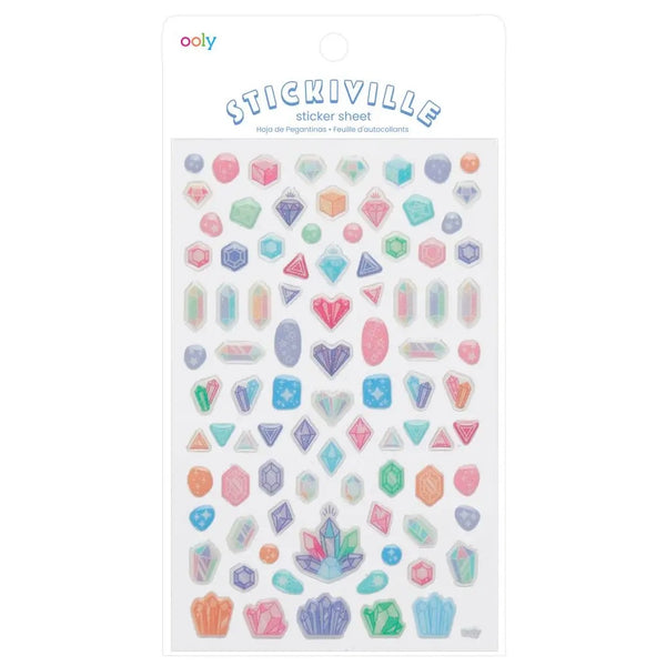 PUFFY STICKERS - STICKIVILLE GLITTER GEMS