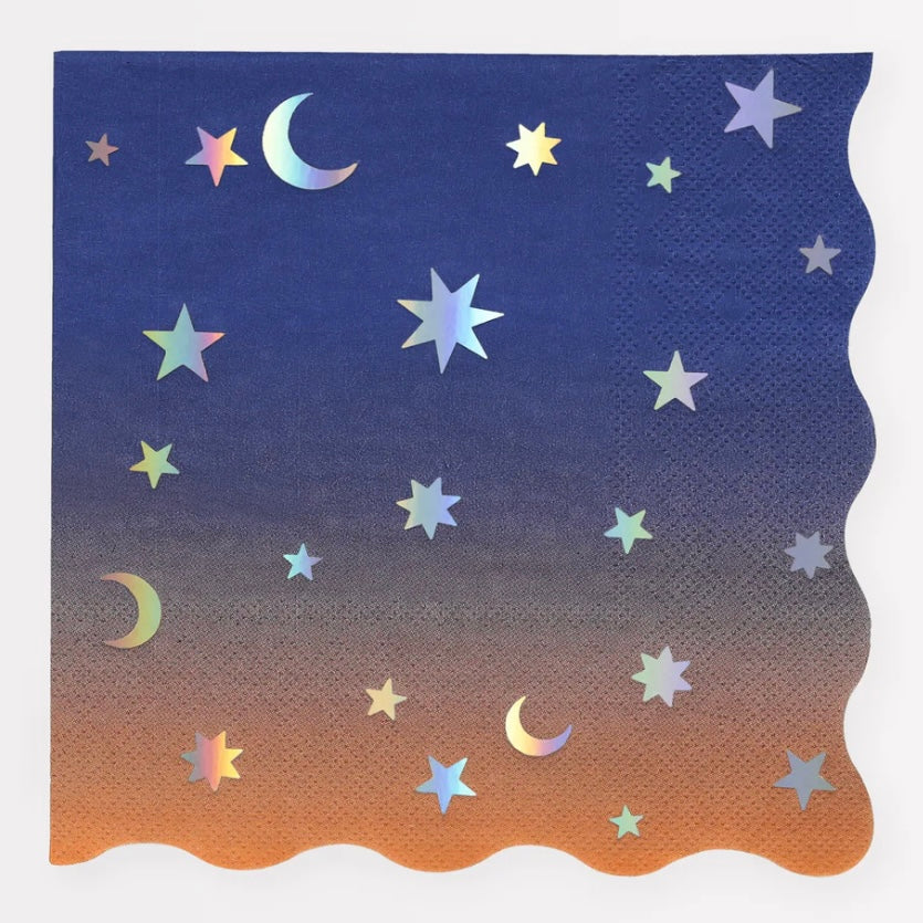 NAPKINS LARGE - SPACE OMBRE MAKING MAGIC STAR