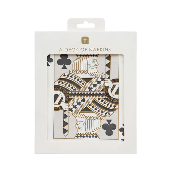 NAPKINS LARGE - MIXED DECK OF CARDS
