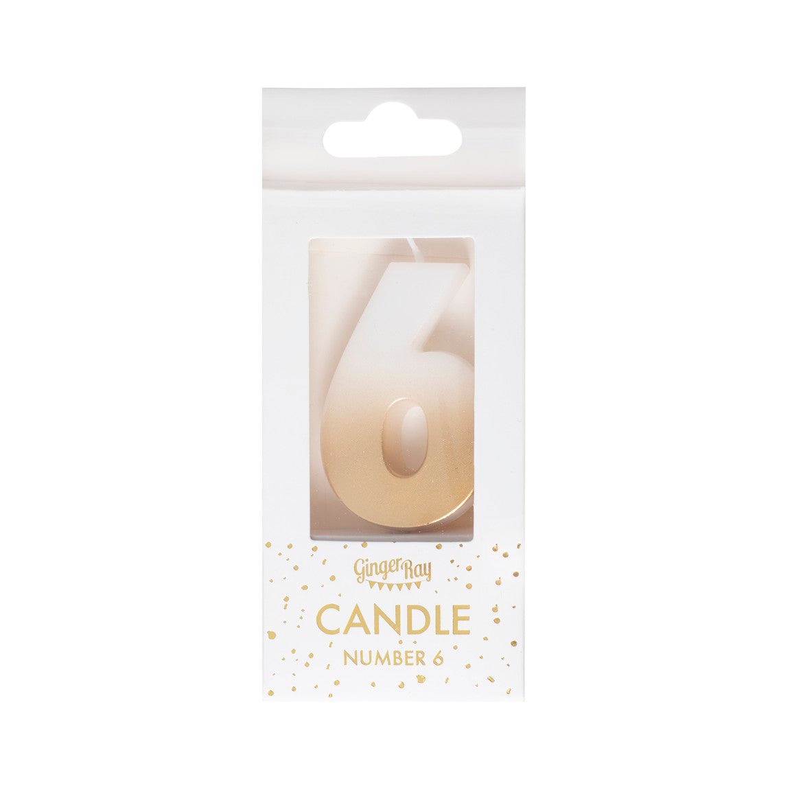 CANDLES - NUMBER CANDLE OMBRÉ GOLD
