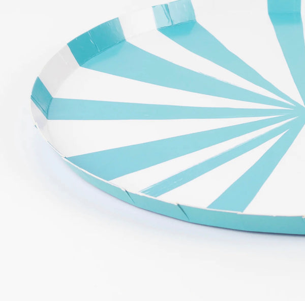 PLATES XL DINNER - BLUE STRIPE