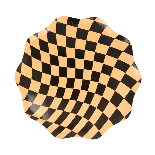 PLATES SMALL - HALLOWEEN CHECKER MERI MERI