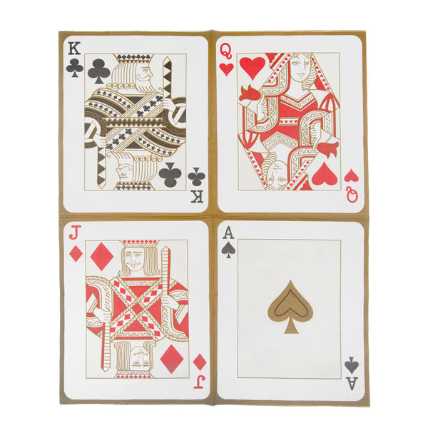 NAPKINS LARGE - MIXED DECK OF CARDS