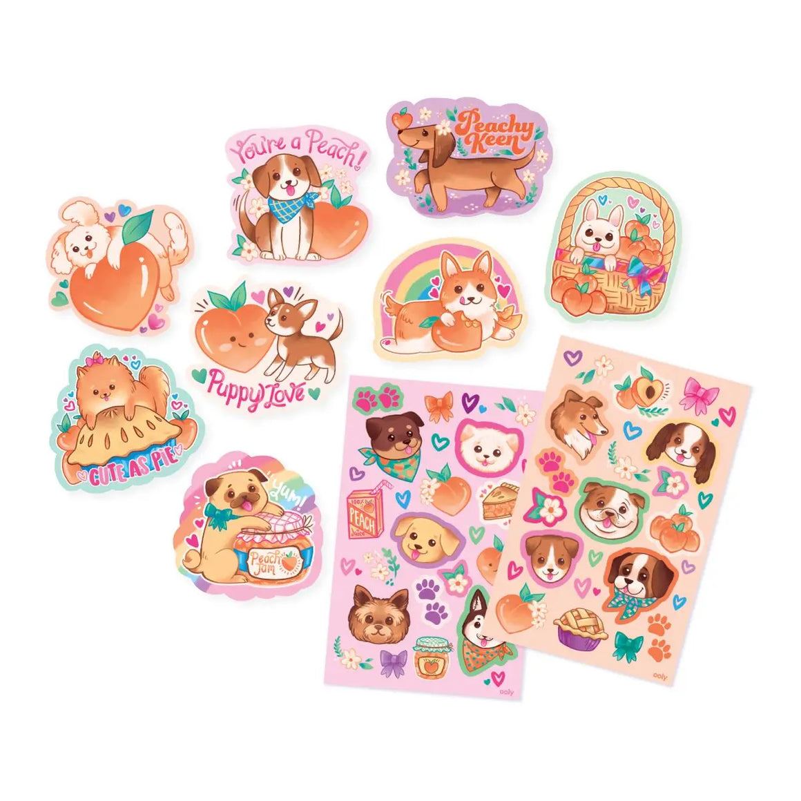 STICKERS - SCENTED PUPPIES + PEACHES