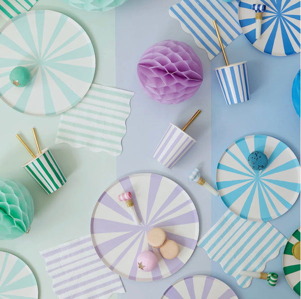 PLATES SMALL - BLUE STRIPE