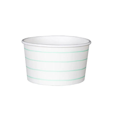 FOOD CUPS - FRENCHIE STRIPES MINT (PACK OF 8)