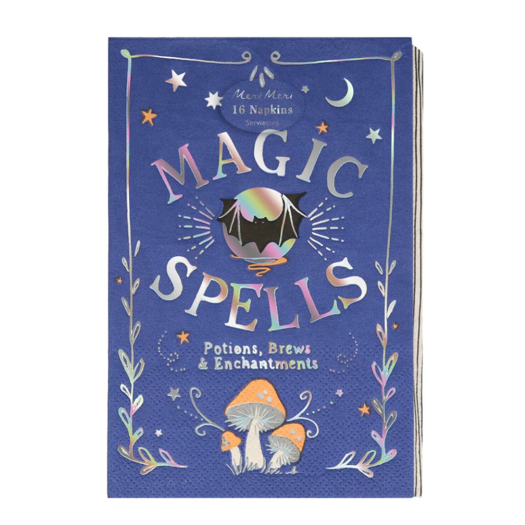 NAPKINS SMALL - HALLOWEEN MAKING MAGIC BOOK OF SPELLS