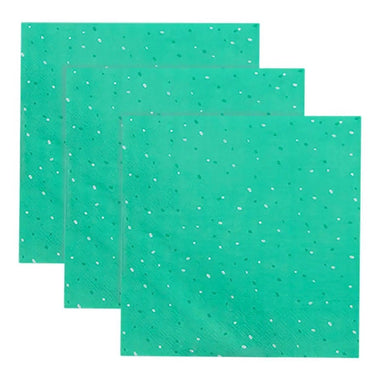 NAPKINS LARGE - GREEN PEACOCK