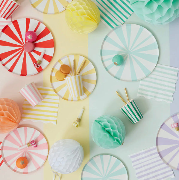 PLATES XL DINNER - YELLOW STRIPE