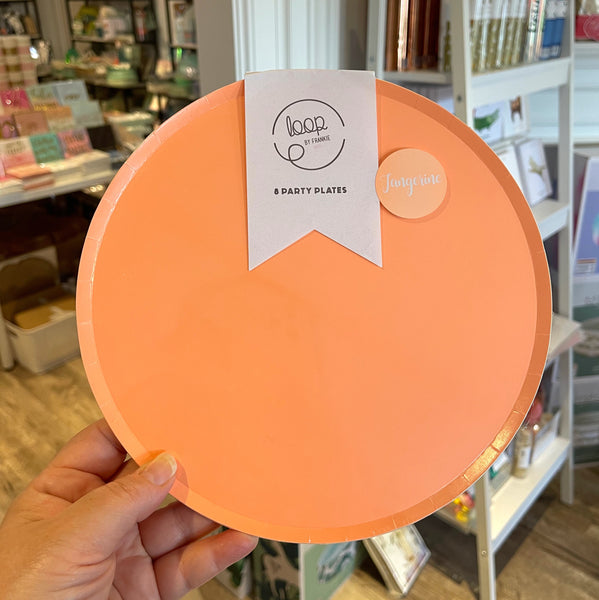PLATES LARGE - ORANGE NEON TANGERINE