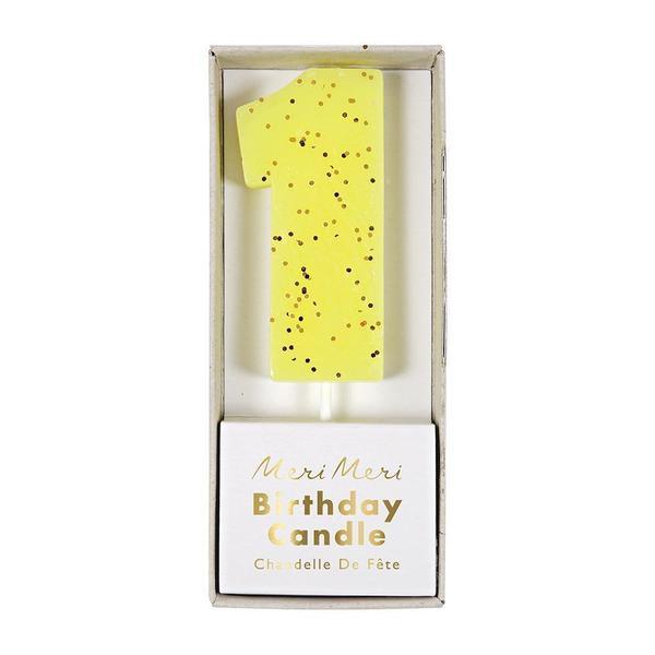 CANDLES - MERI MERI COLOURED NUMBER CANDLE, Candles + Sparklers, MERI MERI - Bon + Co. Party Studio