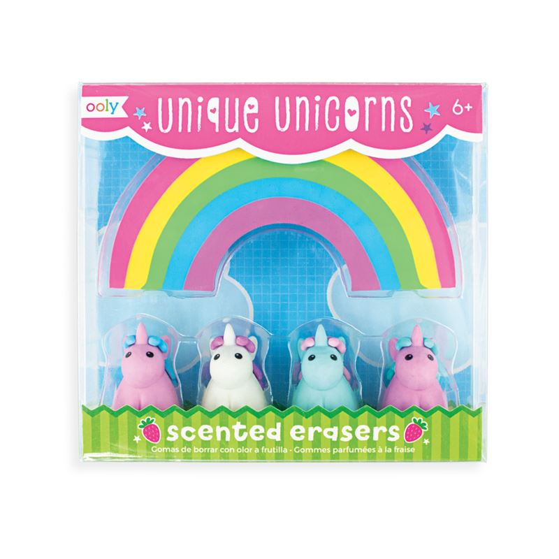 STATIONERY - ERASERS SCENTED UNICORN, Stationery, OOLY - Bon + Co. Party Studio
