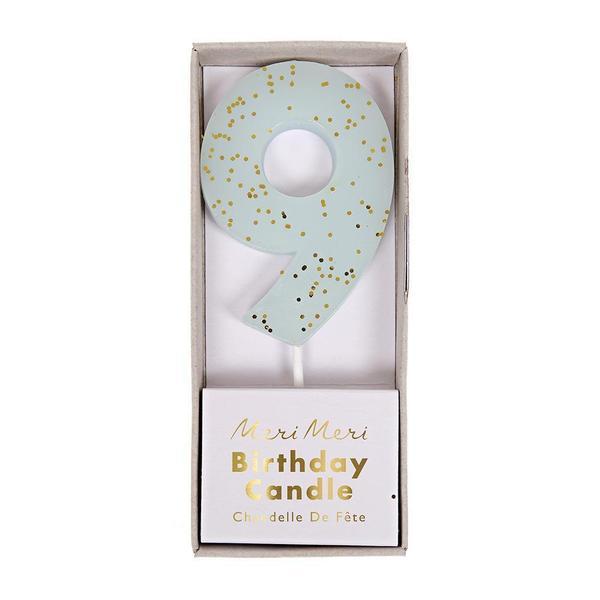 CANDLES - MERI MERI COLOURED NUMBER CANDLE, Candles + Sparklers, MERI MERI - Bon + Co. Party Studio