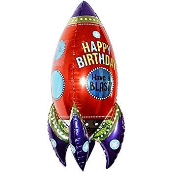 BALLOONS - SPACE ROCKET JUMBO, Balloons, Anagram - Bon + Co. Party Studio