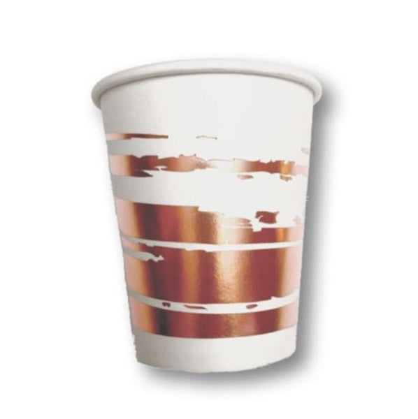 CUPS - BRUSHSTROKE ROSE GOLD, CUPS, PRIM + PARTY - Bon + Co. Party Studio