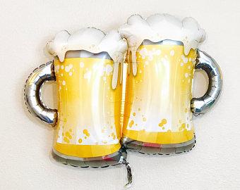 BALLOONS - BEVERAGE GAME DAY BEER MUGS, Balloons, BETALLIC - Bon + Co. Party Studio