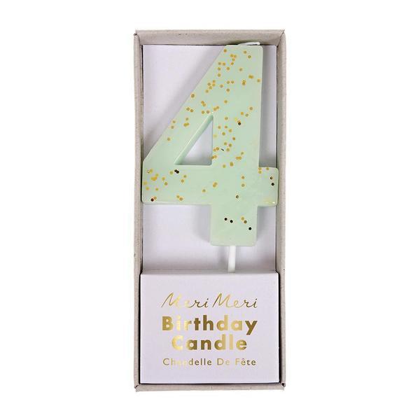 CANDLES - MERI MERI COLOURED NUMBER CANDLE, Candles + Sparklers, MERI MERI - Bon + Co. Party Studio