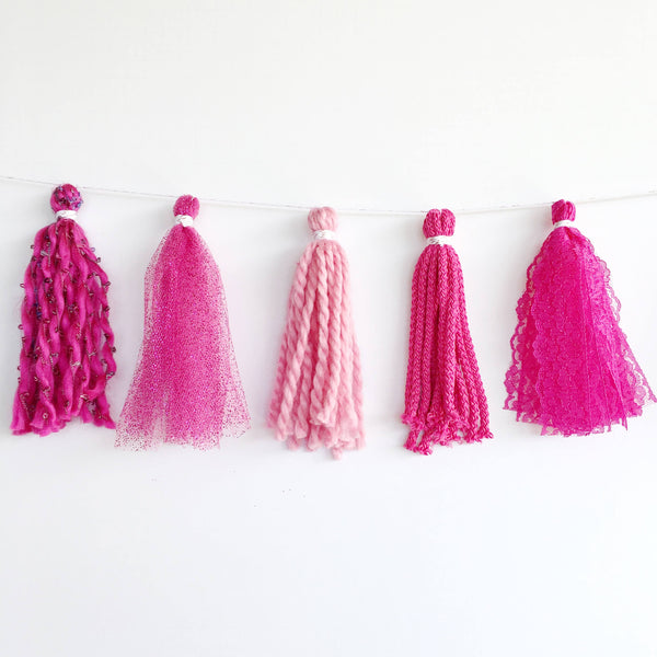TASSEL GARLAND - FABRIC ROSEUS, Tassel Garland, BON + CO - Bon + Co. Party Studio