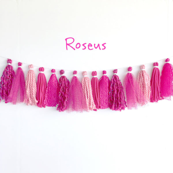 TASSEL GARLAND - FABRIC ROSEUS, Tassel Garland, BON + CO - Bon + Co. Party Studio