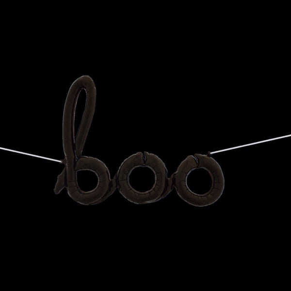 BALLOONS - SCRIPT SPOOKY BOO BLACK, Balloons, Northstar (Surprize Enterprize) - Bon + Co. Party Studio
