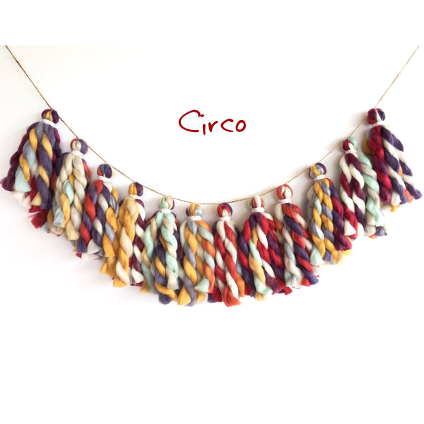 TASSEL GARLAND - YARN CHUNKY CIRCO, Tassel Garland, BON + CO - Bon + Co. Party Studio