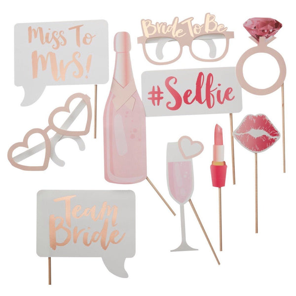 PROPS - PHOTOBOOTH BRIDE TO BE, photobooth props, GINGER RAY - Bon + Co. Party Studio