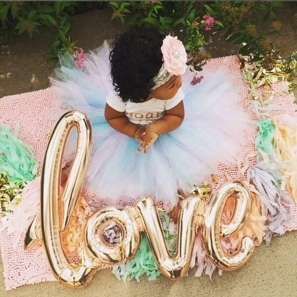 BALLOONS - SCRIPT LOVE ROSE GOLD, Balloons, TALKING TABLES - Bon + Co. Party Studio