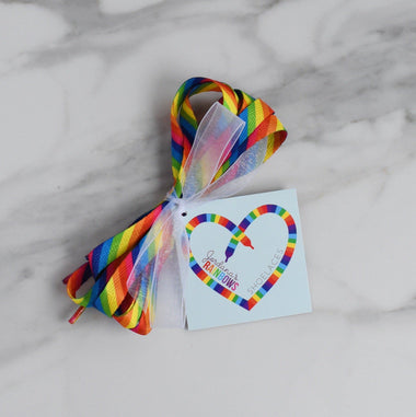 ACCESSORIES - RAINBOW SHOELACES, ACCESSORIES, Shop Love and Above - Bon + Co. Party Studio
