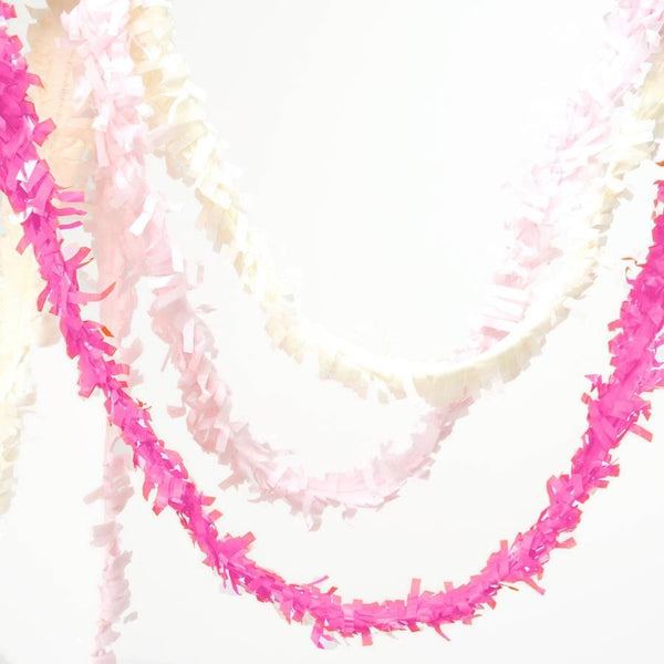 TISSUE FRINGE GARLAND - FESTOONING, Tassel Garland, SKS - Beistle Co - Bon + Co. Party Studio