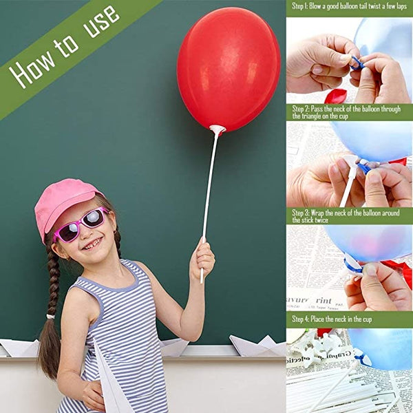 BALLOON ACCESSORIES - CUP & STICK