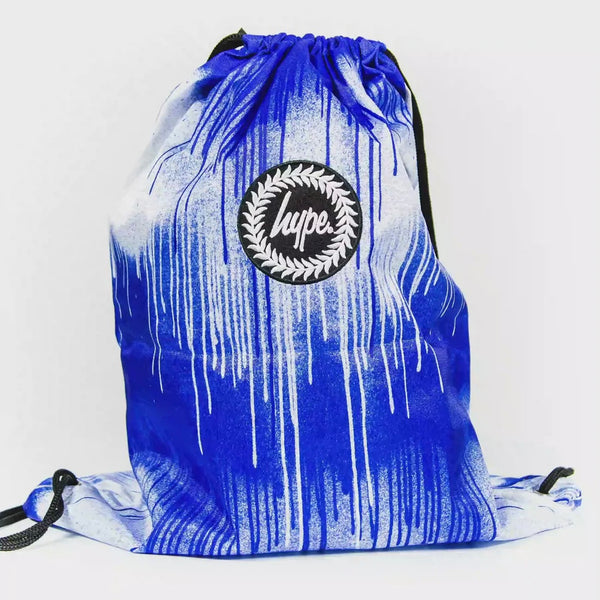 DRAWSTRING BACKPACK - HYPE ROYAL BLUE DRIP
