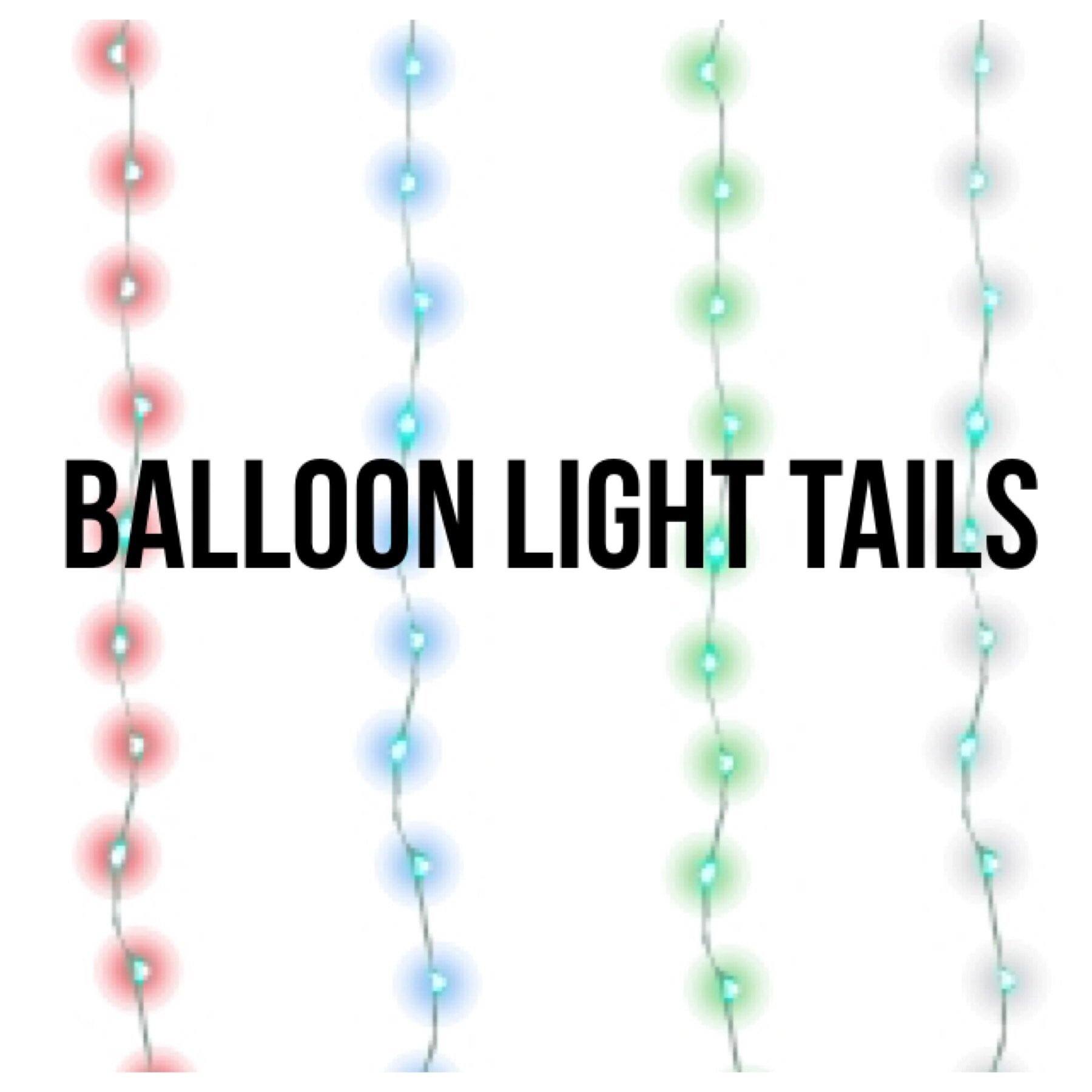 BALLOON ACCESSORIES - BALLOON TAIL STRING LIGHTS - Bon + Co. Party Studio  Inc.