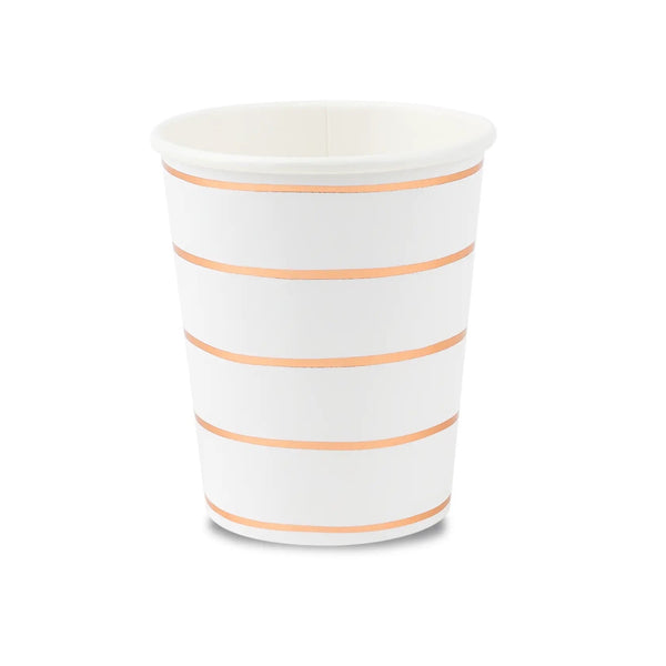 CUPS - ROSEGOLD DAYDREAM SOCIETY FRENCHIE STRIPES