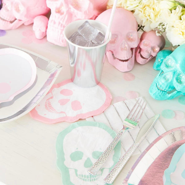 NAPKINS SMALL - HALLOWEEN PASTEL SKELETON
