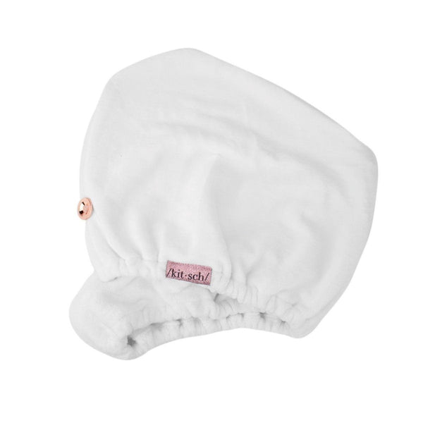 QUICK DRY HAIR TOWEL - ECO WHITE