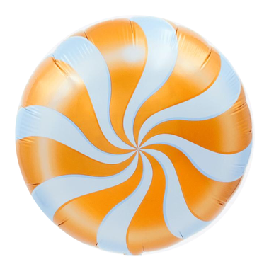 BALLOONS - CANDY & SWEETS SWIRL ORANGE