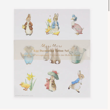 EGG DECORATING TATTOO KIT - PETER RABBIT IN THE GARDEN