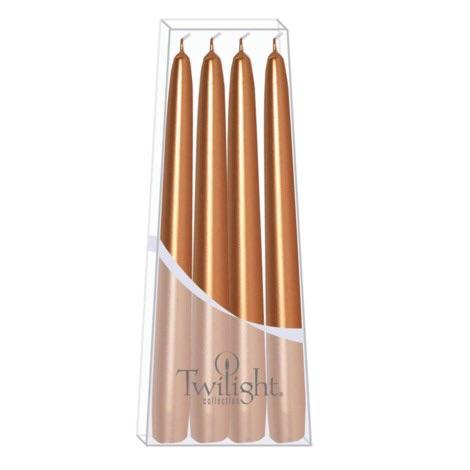 HOME - TAPER CANDLES 10" METALLIC ROSEGOLD, HOME, Old Country Design - Bon + Co. Party Studio
